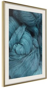 Poster  Blue Skein  Cornice Quadri Cornice d'oro con passe-partout, Larghezza x Altezza Home decor 20x30