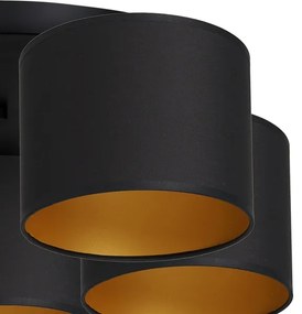 Plafoniera  ARDEN 5xE27/60W/230V oro nero