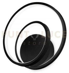Oz applique a parete led smd 26 w on-off 2500 lm 3000 k nero
