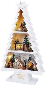 Solight 1V283 - Decorazione natalizia LED 13xLED/2xAA alberello in legno