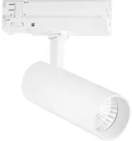 Faro LED JET con adattatore trifase in alluminio bianco 20W con CCT