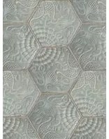 Rebel Walls Tapete Hexagon Tiles - Jade