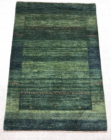 Loribaft Tappeto persiano 100x140 Verde (Iran) Annodato A Mano