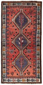 Shiraz Tappeto persiano 100 x 200 Rosso (Iran) Annodato A Mano