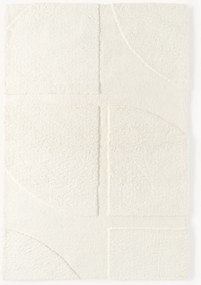 Tappeto soffice a pelo lungo con motivo in rilievo Jade