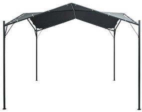 Gazebo Padiglione Tenda Tettoia 3x3 m Acciaio Antracite