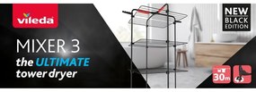 Stendino nero 30 m Mixer 3 – Vileda