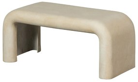 Set di tavolini da salotto color crema con effetto pietra 2 pz 42x92 cm Stani – WOOOD