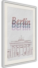 Poster  Pastel Berlin  Cornice Quadri Cornice d'oro con passe-partout, Larghezza x Altezza Home decor 20x30