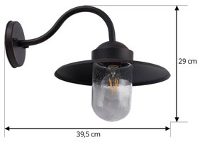Applique da esterni Bilma Lindby, dimmerabile, Marrone / Ruggine, Alluminio, Moderno, Applique da esterni