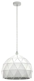 Lampadario Design Roccaforte bianco  E27 Ø30cm EGLO