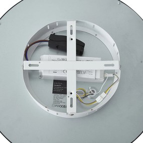 Pannello LED Smart nero 40cm incl. LED Dim to Warm con telecomando - Knob