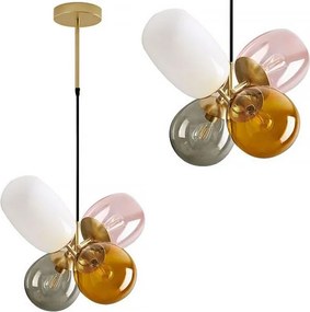 Lampada Da Soffitto Pensile Di Vetro Multicolor APP436-4C