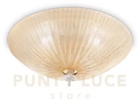 Lampada da soffitto shell pl3 ambra