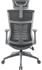 Yenkee - Sedia da ufficio nera/grigia