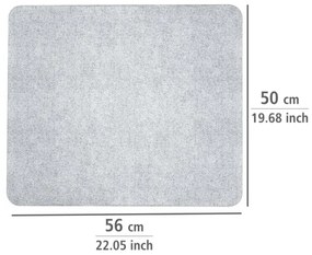 WENKO 2511910800 - Piastra di copertura 50x56 cm trasparente/grigio