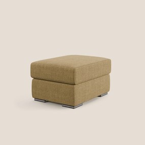 Sun pouf apribile contenitore in tessuto impermeabile morbido intreccio T06 giallo