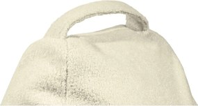 Puof a sacco grigio chiaro con rivestimento in bouclé Play Amuse – SLOWDOWN