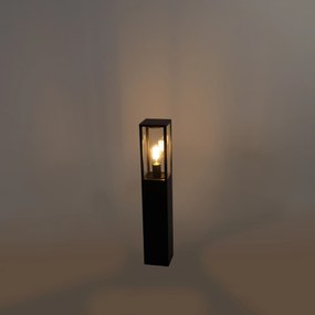 Lampada da terra da esterno industriale nera 80 cm IP44 - Charlois