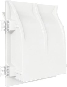 Applique Rettangolare da Incasso 2xE14 in Gesso Pitturabile