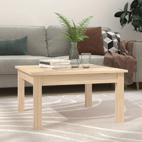 Tavolino Da Salotto 55x55x30 Cm Legno Massello Di Pino /