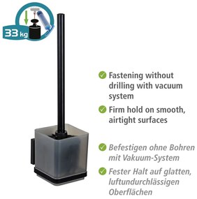 Scopino nero autoportante in plastica Quadro - Wenko