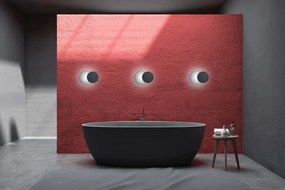 Applique da Parete Circle Nera Luce Indiretta Base G9