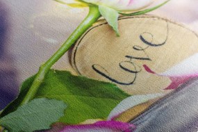 Stampa su tela – Dichiarazione romantica Love