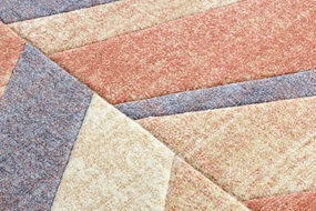 Tappeto FEEL 5673/17931 a spina di pesce beige/terracotta/violet