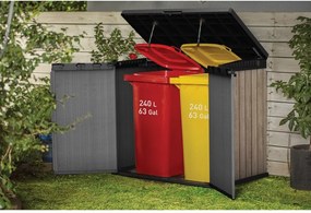 Contenitore da giardino marrone in plastica Deco – Keter