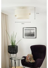 Brilagi - Lampadario a plafone SHINE 1xE27/15W/230V diametro 50 cm color crema