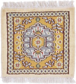 Agra Tappeto orientale 30x30 (Indian) Annodato A Mano