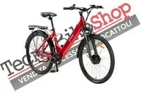 Bicicletta Elettrica A Pedalata Assistita Z-Tech ZT-83 Venezia Trekking 36v 12Ah colore Rosso