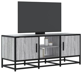 Mobile Tv Grigio Sonoma 100x35x41 Cm Legno Multistrato Metallo /