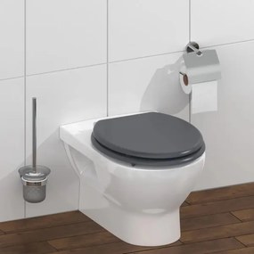 Schütte 80104 - Sedile per WC SPIRIT Antracite con chiusura SoftClose in MDF