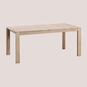 Tavolo da pranzo rettangolare allungabile in legno (170-260x95 - Sklum
