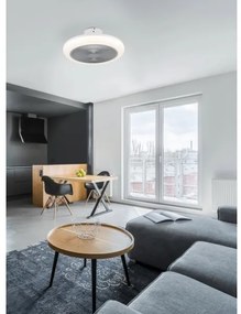 Eglo 35138 - Ventilatore da soffitto dimmerabile a LED KOSTRENA LED/25,5W/230V grigio+TC