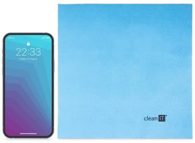 CLEAN IT CL-710 - Panno di pulizia in microfibra 19x19 cm blu
