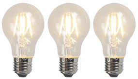 Set di 3 lampadine LED E27 A60 4W 320lm 2700K