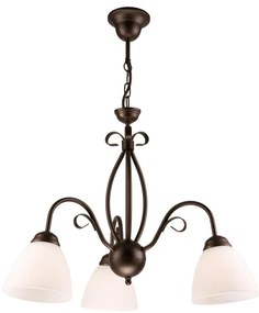 Lampadario a sospensione con catena ADELLE 3xE27/60W/230V