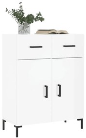 Credenza 69,5x34x90 cm in legno multistrato bianco lucido