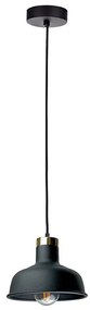 Lampadario a sospensione con filo HEBE 1xE27/60W/230V nero