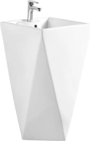 Mexen Ida lavabo a colonna 47 x 47 cm, bianco - 26114600