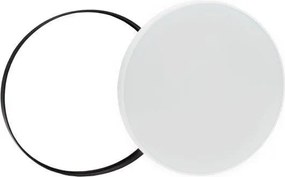 Plafoniera LED 32W IP54 Bianco Variabile CCT Ø380mm Doppia Cornice