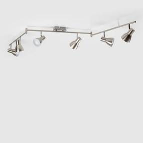 Faretto LED 6xE14/5W/230V cromo opaco