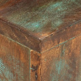 Tavolino da salotto 68x68x41 cm in legno massello di recupero
