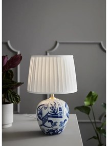 Lampada da tavolo blu e bianca Goteborg, altezza 48 cm Göteborg - Markslöjd