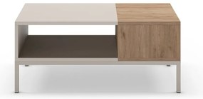 Tavolino color crema 56x90 cm Cailin - Marckeric