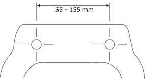 Sedile per wc con chiusura facilitata , 45 x 37,5 cm Astera - Wenko
