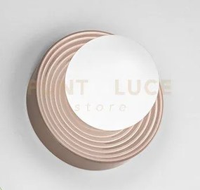 Applique in vetro e ceramica tortora ceramic 1 luce attacco g9